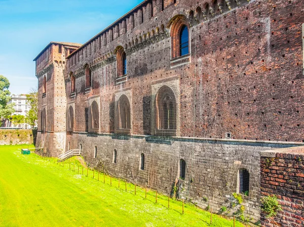 Castello Sforzesco Milán Hdr —  Fotos de Stock