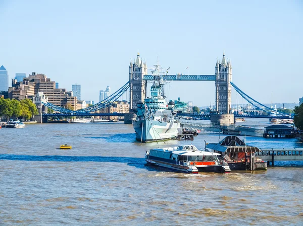 Theems in Londen HDR — Stockfoto