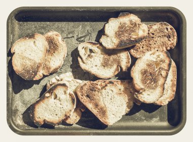 Ekmek dilimi vintage desaturated