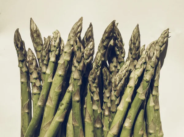 Verdure verdi asparagi annata desaturata — Foto Stock