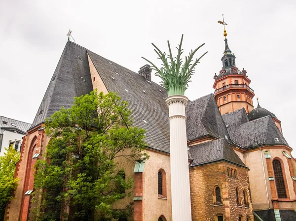 Nikolaikirche Lipsko Hdr — Stock fotografie