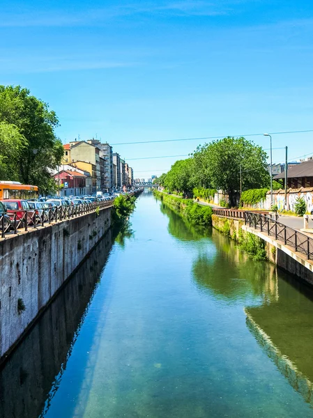 Naviglio Grande, Milan HDR — Stock Photo, Image