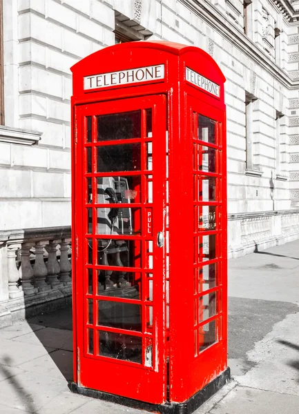 Londyn telefon pole hdr — Zdjęcie stockowe