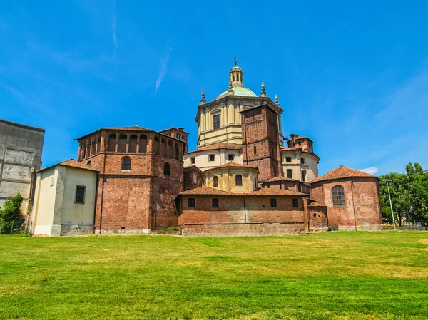Kościół Sant Eustorgio, Mediolan Hdr — Zdjęcie stockowe