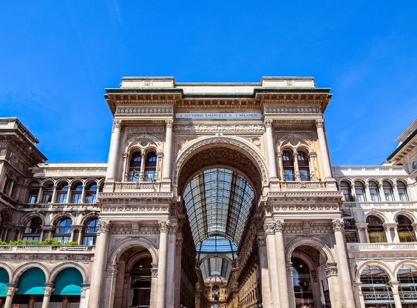 Galleria Vittorio Emanuele Ii, Мілан Hdr — стокове фото