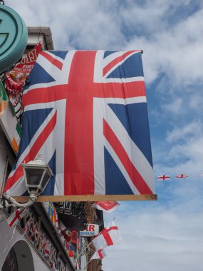 Aka Union Jack Liverpool İngiltere bayrağı
