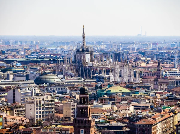 Milan aerial view HDR — Stock Photo, Image