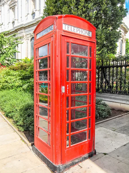 Caja telefónica de Londres HDR — Foto de Stock