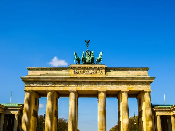 Brandenburger Tor，柏林人类发展报告处 — 图库照片