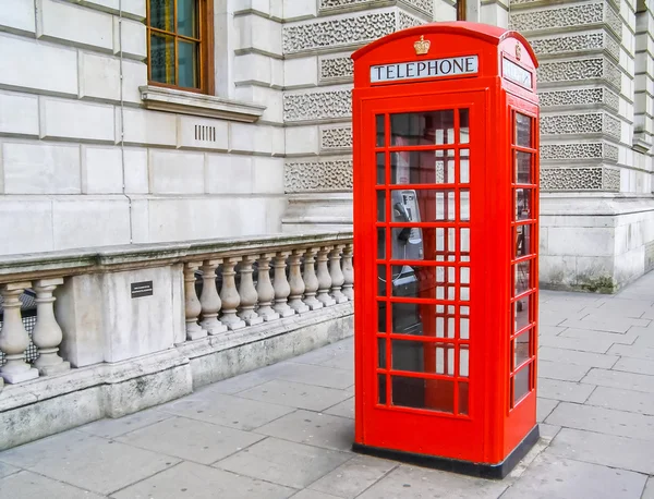 Londyn telefon pole hdr — Zdjęcie stockowe