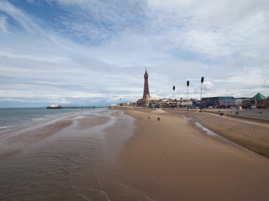 Zevk plaj ve Blackpool Tower