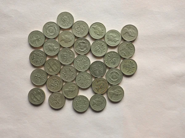 GBP Pound coins — Stock Photo, Image