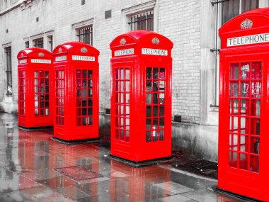 Londra telefon kutusu hdr