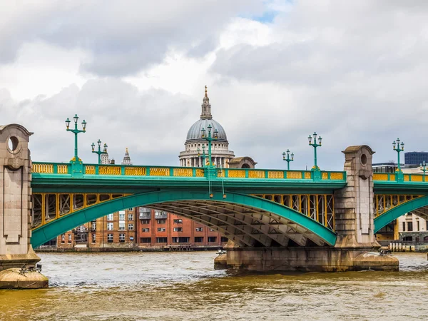 Theems in Londen HDR — Stockfoto