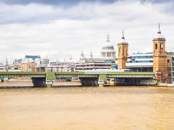 Theems in Londen HDR — Stockfoto