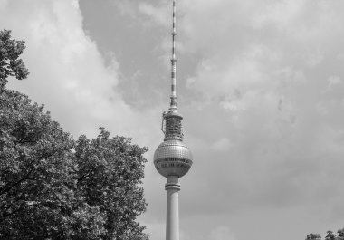 Berlin siyah beyaz TV Kulesi