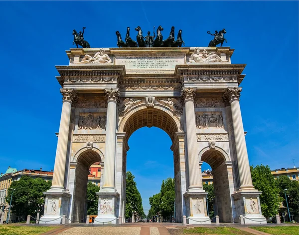 Arco della Pace, Milánó Hdr — Stock Fotó