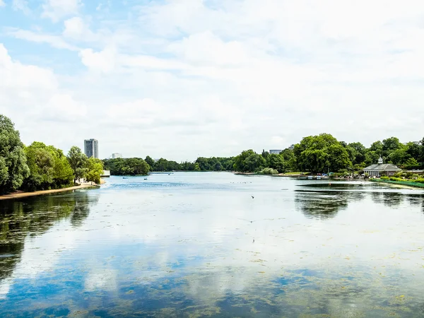 Serpentine Gölü, Londra HDR — Stok fotoğraf