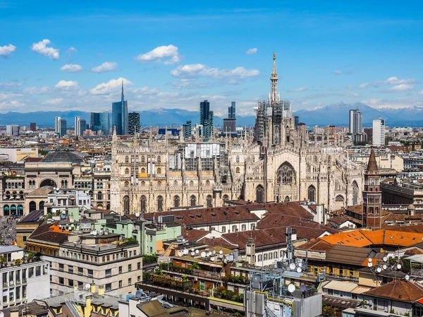 Vista aérea de Milán, Italia HDR —  Fotos de Stock