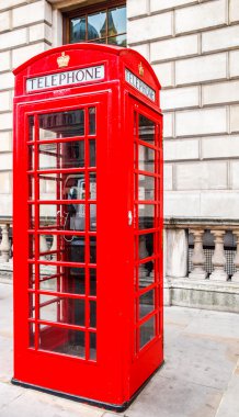 Londra telefon kutusu hdr