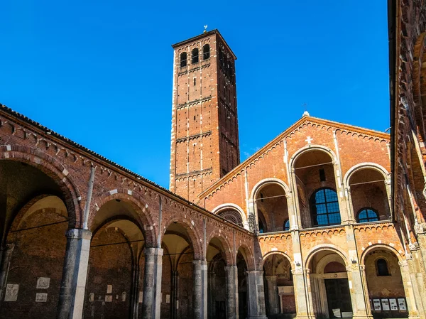 Chiesa di Sant Ambrogio, Milano HDR — Foto Stock
