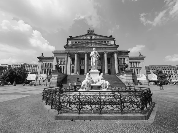 Konzerthaus Berlin de Berlin siyah beyaz — Stok fotoğraf