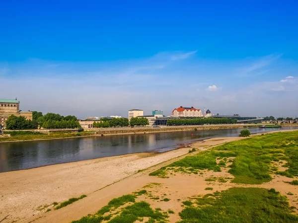 Łaby w Dreźnie Hdr — Zdjęcie stockowe