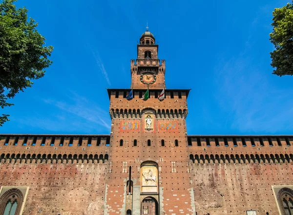 A Castello Sforzesco, Milánó Hdr — Stock Fotó