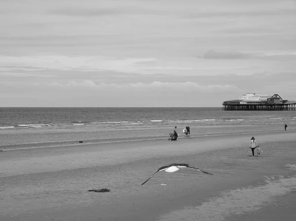 Spiaggia del piacere a Blackpool — Foto Stock