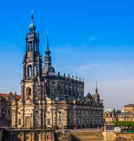 Dresden Hofkirche HDR — Stok fotoğraf