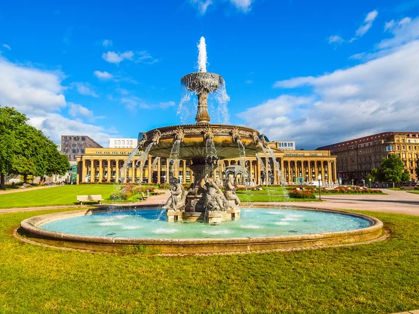 Schlossplatz (Piazza del Castello) Stoccarda HDR — Foto Stock