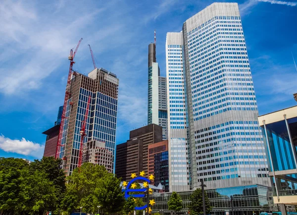 フランクフルトの欧州中央銀行｜HDR — ストック写真