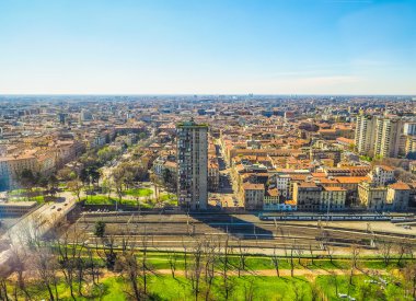 Milan hava görüntüsü HDR