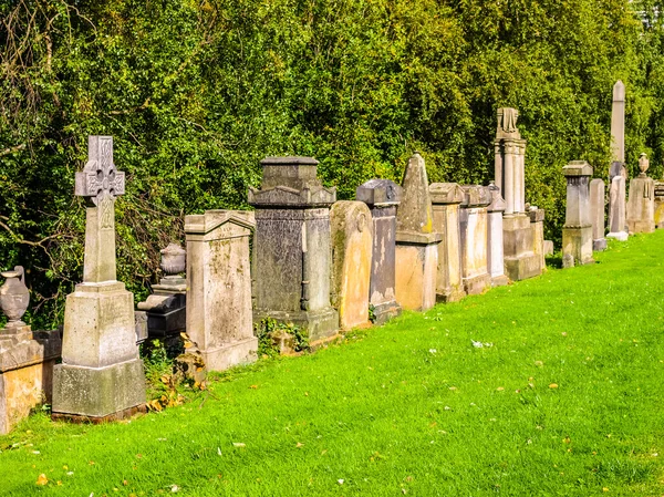 Glasgow hřbitov Hdr — Stock fotografie