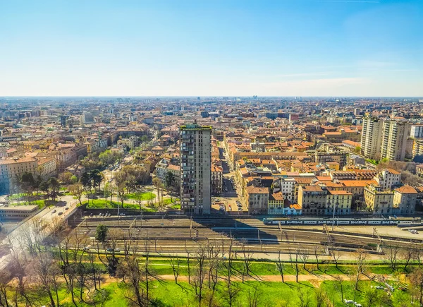 Милан вид сверху HDR — стоковое фото