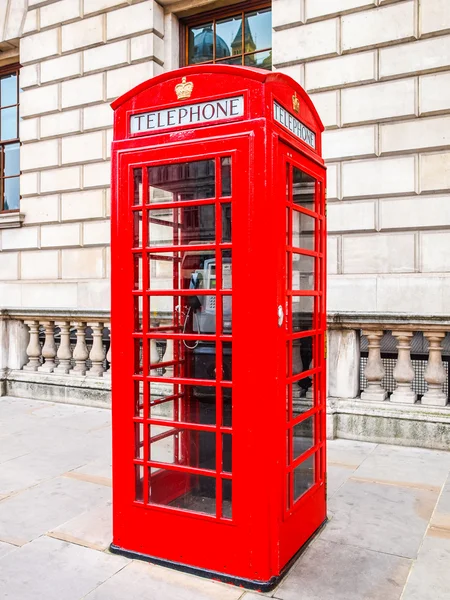 London cabine téléphonique HDR — Photo