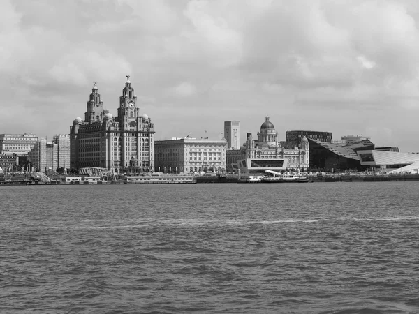 Primera línea de mar en Liverpool — Foto de Stock