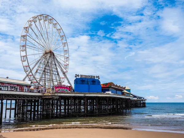 Playa del placer en Blackpool hdr —  Fotos de Stock