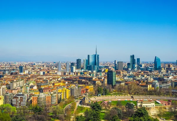 Milan vue aérienne HDR — Photo