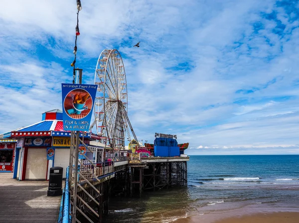 Plaisir Plage à Blackpool hdr — Photo