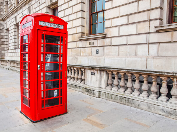 London telephone box HDR