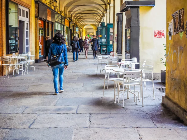 Via Po Turin (Hdr) — Stockfoto