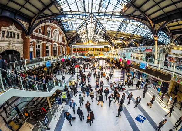 Liverpool Street station in London (HDR) — Stock Photo, Image