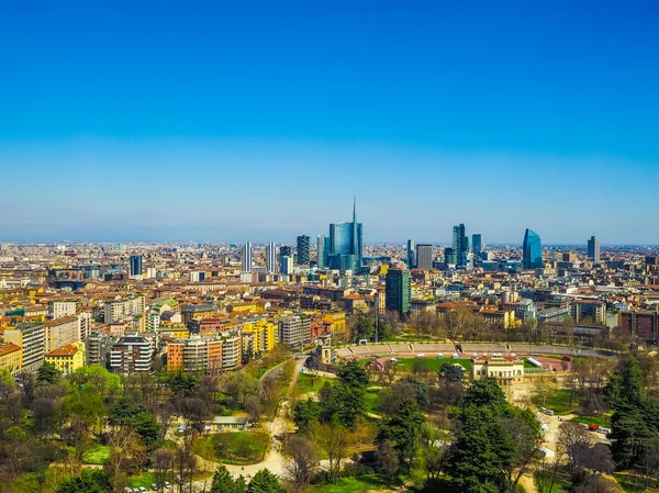 Milan aerial view (HDR) — Stock Photo, Image