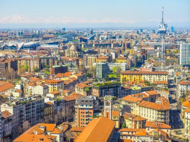 Milan hava görüntüsü HDR