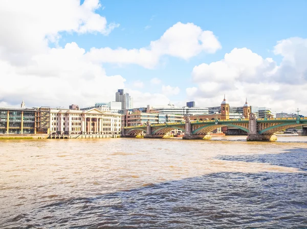 Rio Tâmisa em Londres HDR — Fotografia de Stock