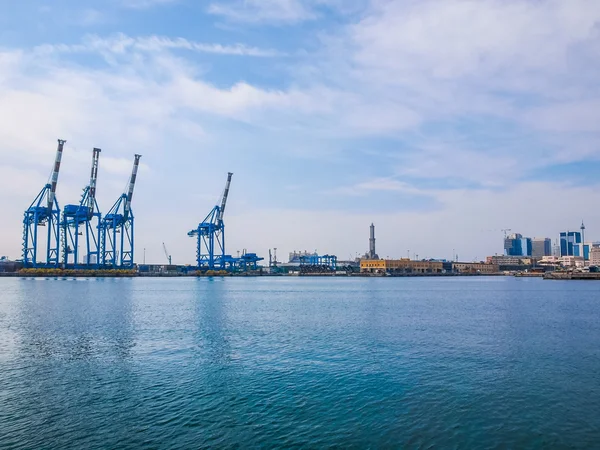 Hafen genua italien hdr — Stockfoto