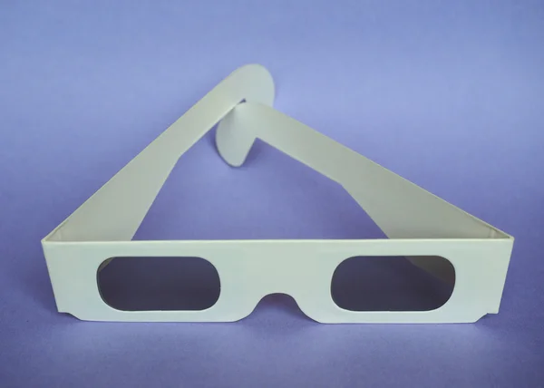 Одноразові 3D окуляри для фільмів — стокове фото
