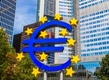 European Central Bank in Frankfurt HDR clipart