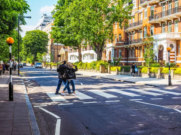 Abbey road crossing in london (hdr)) — Stockfoto